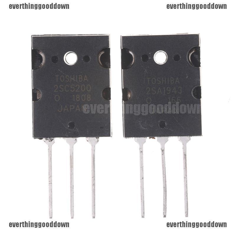 1 คู่ 2sa 1943 &amp; 2sc 5200 pnp พาวเวอร์ทรานซิสเตอร์ everthing . th