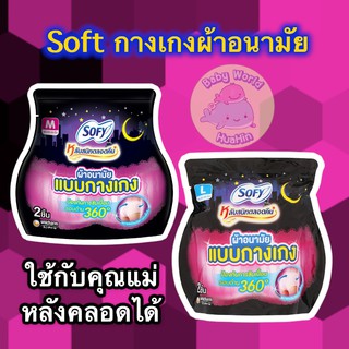 (แพ็ค2ชิ้น)Sofy โซฟี หลับสนิทตลอดคืน ผ้าอนามัย แบบกางเกง M,L,XL 2 ชิ้น กางเกงผ้าอนามัย กางเกงผ้าอนามัยหลังคลอด