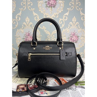 👑ผ่อน0%แท้100%👑 กระเป๋าสะพาย สี: IMITATION GOLD/BLACK COACH F79946 IMBLK