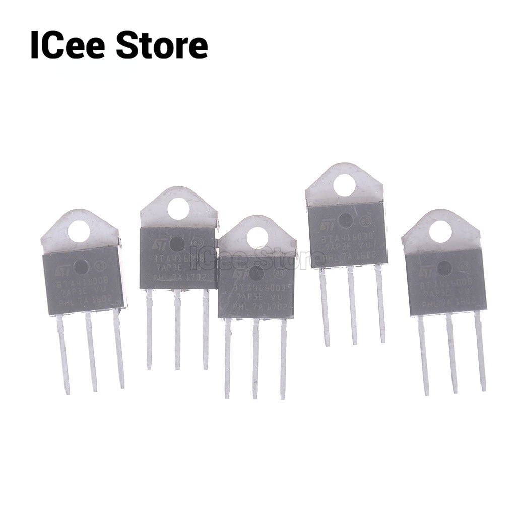 วงจรรวม BTA41-600B BTA41600B BTA41-600B TRIAC 40 แอมป์ 600 700 800 โวลต์ TO-3P BTA41-700B BTA41-800B BTA41700B BTA41800B 5 ชิ้น