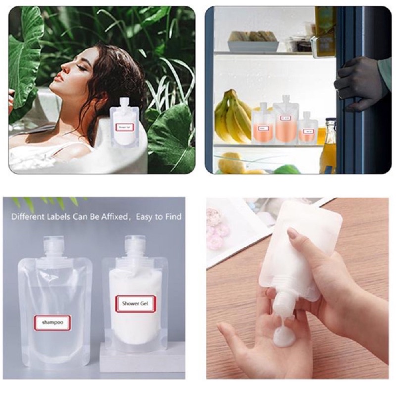 กระเป๋าใส่ขวดโลชั่น แชมพู เครื่องสําอาง ขนาด 30 มล. 50 มล. 100 มล. สําหรับเดินทาง