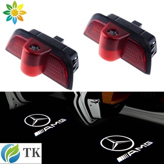 [A Set Of 2 Items] ไฟโปรเจคเตอร์ AMG Laser Light C200 C230 C300 C200 C250 สําหรับติดประตูรถยนต์ Benz W204