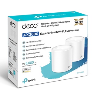 TP-LINK (Deco X60) (PACK 2) AX3000 Whole Home Mesh Wi-Fi System