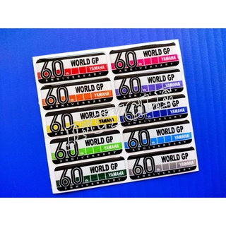 สติกเกอร์อีพ็อกซี่ ลายโลโก้สัญลักษณ์โลกครบรอบ 60 ปี สําหรับ Yamaha Timbul