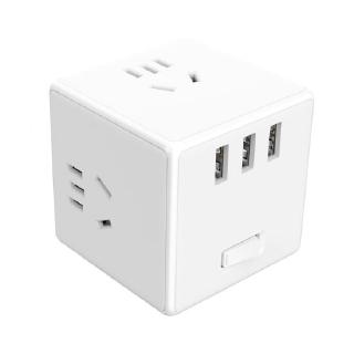 Xiaomi Cube Converter - รางปลั๊ก+ปลั๊กไฟทรงสี่เหลี่ยม (แถมหัวแปลง)