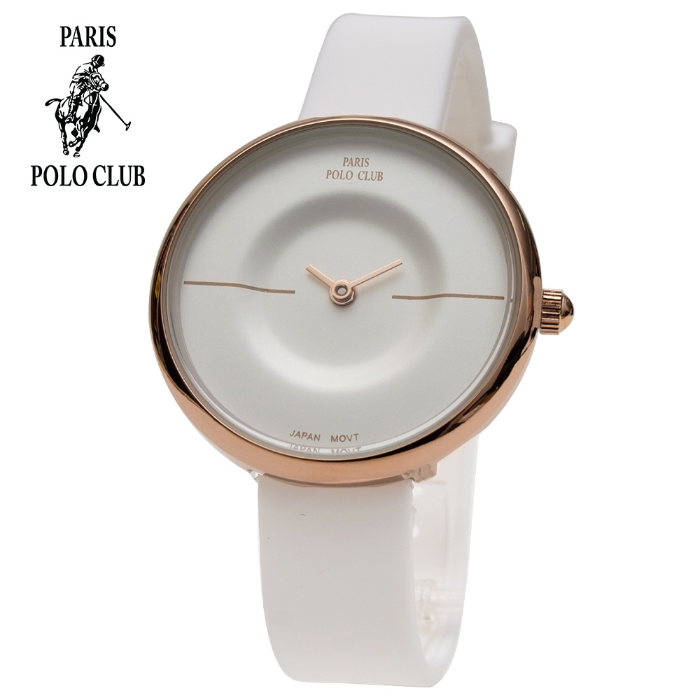 นาฬิกาข้อมือควอทซ์ ลายเรียบง่าย แฟชั่น นาฬิกาข้อมือผู้หญิง มีประกัน 1 ปี Paris Polo Club 3PP-2202913S