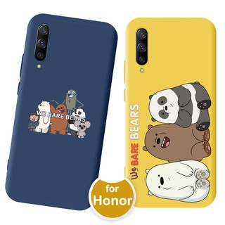 คดี Bears TPU Phone Casing Huawei Y6S Y6 Y7 Pro 2019 Y5 Lite 2018 Y9S Nova 2 Lite Honor 9 10 20 Lite 8A V30 Pro 30S X10 7C V20 8X Play Case