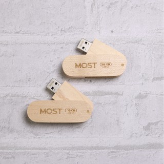 S-UW-04 แฟลชไดร์ฟ Flash drive ไม้ Brand Most