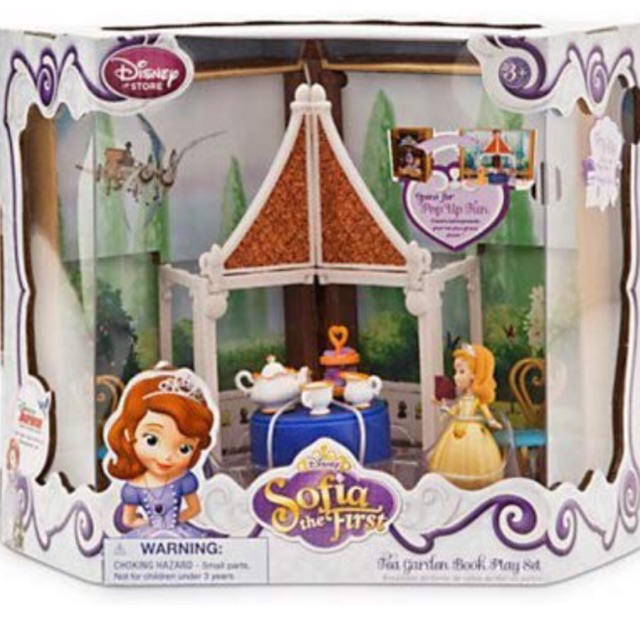 Disney Sofia Tea Garden Book Play Set with Book Case Sofia Figure