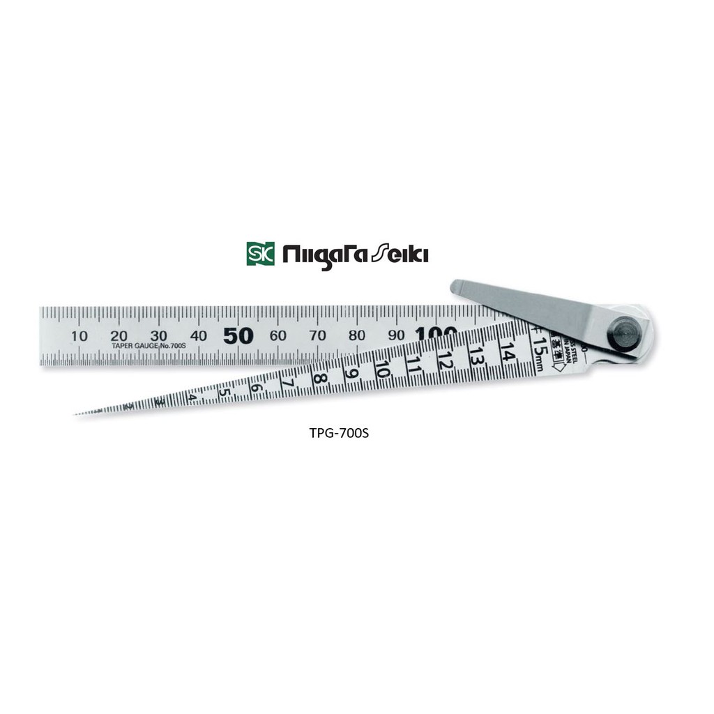 Niigata seiki SK Japan No.TPG-700S เตเปอร์เกจ พร้อมไม้บรรทัด