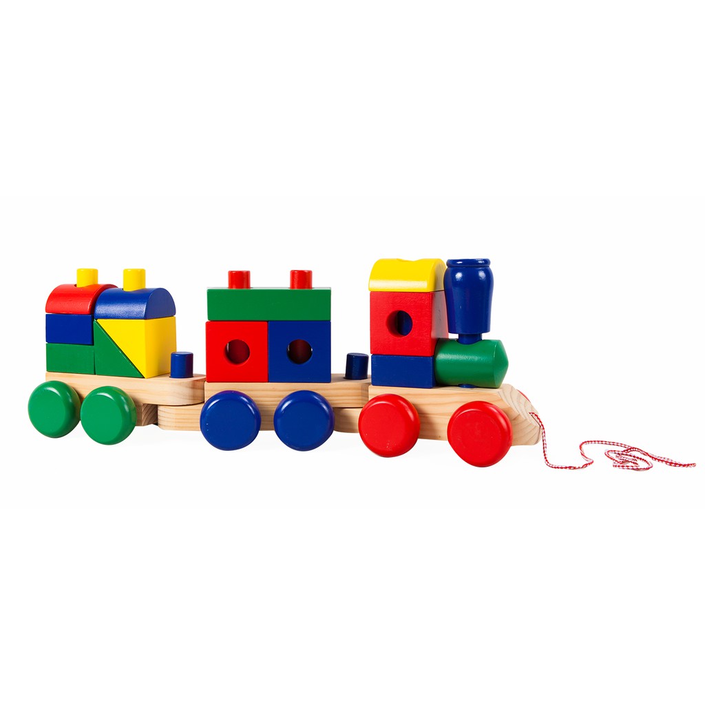 1031 รถไฟบล็อกเรขาคณิต (ใหญ่) , ของเล่นไม้, ของเล่นเสริมพัฒนาการ, ของเล่นเด็กอนุบาล, สื่อการสอนเด็กอนุบาล