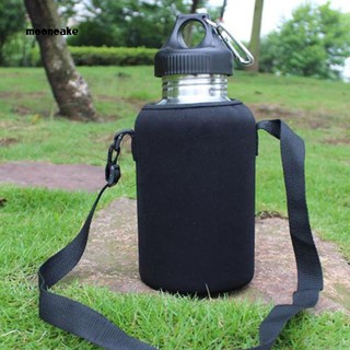 ☼Mooncake☼2L/2000ml Travel Stainless Steel Tea Water Bottle Carrier Insulated Bag Holder