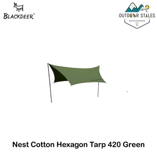 Blackdeer Nest Cotton Hexagon Tarp 420 Green