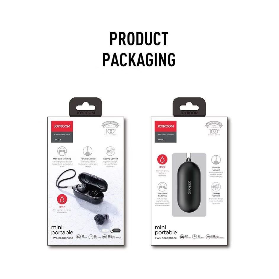 450 บาท Joyroom JR-TL1 TWS Wireless Earbuds กันน้ำระดับ IPX7 (ของแท้100%) Audio