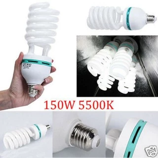 150w 5500k E27 Photo Studio Bulb Video Light Photography Daylight Lamp