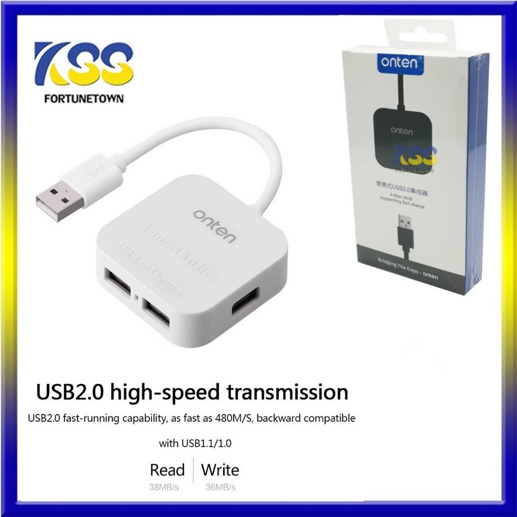 ฮับ HUB USB2.0 4 ช่อง ONTEN รุ่น OTN-5210