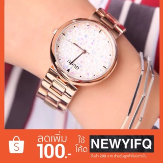 นาฬิกาแฟชั่นแบรนด์แท้ GUOU ลดเพิ่ม 100-ส่งฟรี