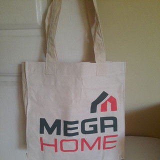 กระเป๋าผ้าแท้อย่างดีใบใหญ่ขนาด15นิ้วMEGA HOME สวยงาม ไม่ซ้ำใคร