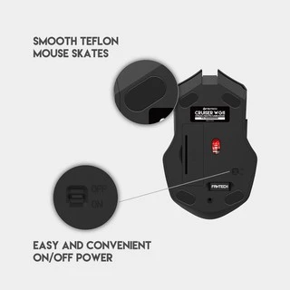 FANTECH รุ่น WG11 CRUISER Wireless 2.4GHZ GAMING MOUSE เกมมิ่งเมาส์ไร้สาย ปิดเปิดได้ คลิกไร้เสียง