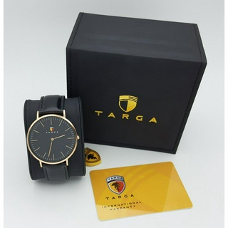 นาฬิกา TARGA MENS TA017610 DWT QUARTZ BLACK DIAL ROSE GOLD CASE พร้อมกล่อง (ใหม่)