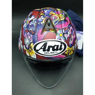 หมวกกันน็อค Arai SZ-Ram4 Oriental Flat red สีด้านๆ ถุง คู่มือ กล่อง พร้อมส่งจ้า