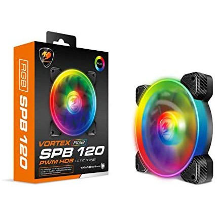 FAN COUGAR VORTEX SPB120 1 pc 120mm PWM HDB RGB #พัดลมเคส