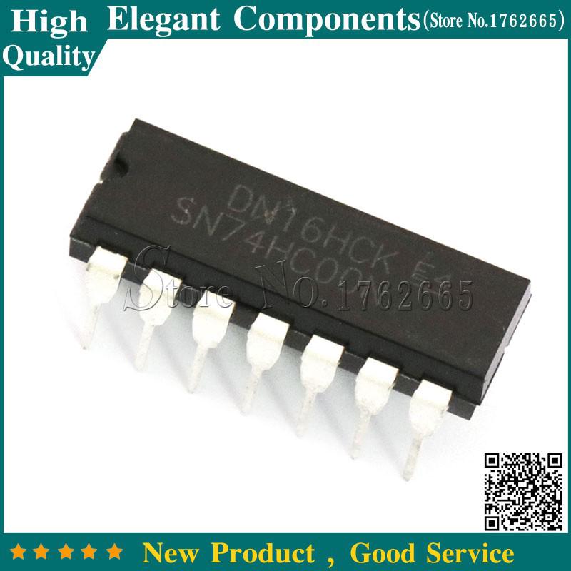 10PCS 74HC00N DIP14 SN74HC00 DIP 74HC00 DIP-14 SN74HC00N New IC