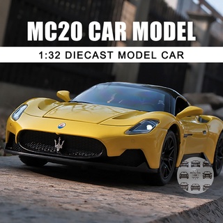 โมเดลรถบรรทุก 1:32 Maserati MC20 แบบเปิดได้ พร้อมเสียง และไฟ ของเล่นสําหรับเด็ก