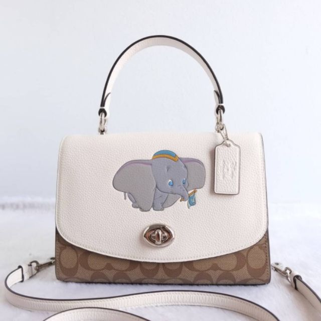 COACH DISNEY X COACH TILLY TOP HANDLE SATCHEL IN SIGNATURE CANVAS WITH DUMBO
