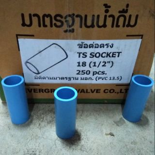 ข้อต่อตรง PVC 1/2" ยี่ห้อ GP(1ลัง 250ตัว)