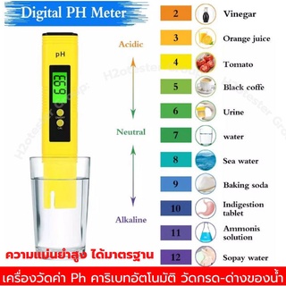 เครื่องวัดค่าph วัดกรดด่าง ของน้ำ ปากกาวัดค่าph ph meter pH02 ATC ผักไฮโดรโปนิกส์ ฟังก์ชั่นออโต้ ใช้ง่าย