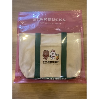 Starbucks Brown Limited edition canvas small tote bag ของใหม่พร้อมส่ง แท้ 100%