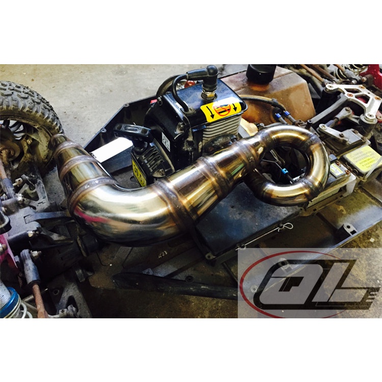 High torque pop sound exhaust pipe Power lift exhaust pipe for Losi 5iveT Rovan LT KMX2 DTT