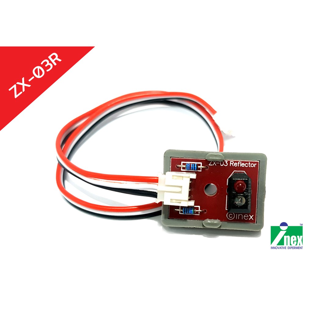 INEX ZX-03R เซนเซอร์ตรวจจับแสงสีแดงอินฟราเรดสะท้อน/IR/infrared sensor/ตรวจจับเส้นและวัตถุ/Line Senso