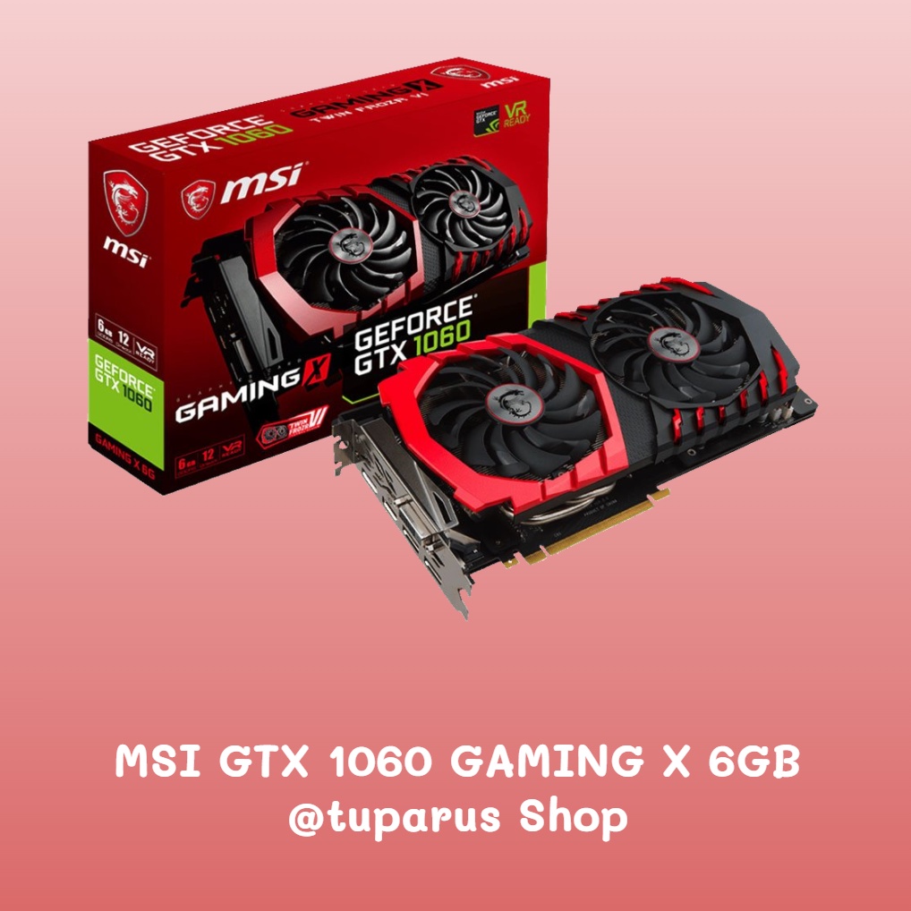 💥 การ์ดจอ MSI GTX 1060 GAMING X 6GB [กล่องครบ] | เล่นเกมแรง ราคาถูก พร้อมเล่น [มือสอง สภาพดี ใช้งานปกติ]