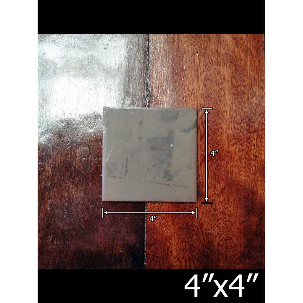 แผ่นเพลท เหล็กเพลท เหล็กแผ่น Steel plate ขนาด 4x4นิ้ว เหมาะสำหรับงานเชื่อมเหล็ก งานสร้างเสาเหล็ก งาน