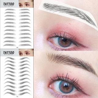 ใหม่สติ๊กเกอร์รอยสักคิ้ว 4D กันน้ําติดทนนานสําหรับแต่งหน้า