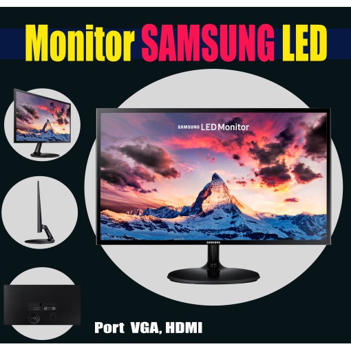 Monitor 24"LED SAMSUNG PORT VGA,HDMI 60Hz