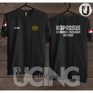 เสื้อยืด พิมพ์ลาย Kopassus Commando Special Forces Distro สําหรับผู้ชาย