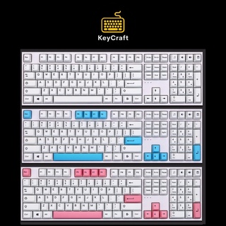 [พร้อมส่งจากไทย] Keycap Black on White พร้อม accent น่ารักๆ Cherry Profile ราคาน่ารัก