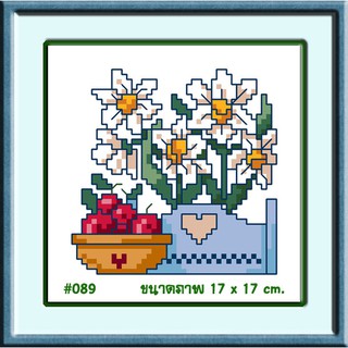 ไอแอมครอสติช iamcrossstitch DIY รหัสTmini-089 17x17 cm. ชุดอุปกรณ์งานฝีมือปักครอสติชครบชุด