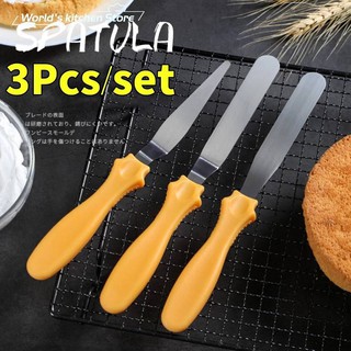 ชุดสปาตูล่าเล็ก 3 ชิ้น ขนาด 4 นิ้ว ไม่รวมด้าม spatula set