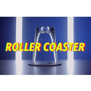 เหรียญทะลุแก้ว(ของเล่นมายากล) Roller Coasterจานรองแก้วพิเศษ