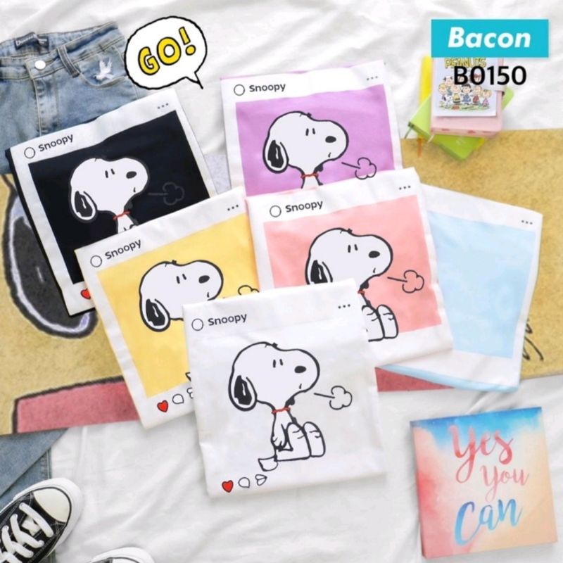 Bacon เสื้อยืดฟรีไซส์งานป้ายแบรนด์Bacon ถูกสุดดด❤