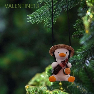 VALENTINE13 Creative Car Interior Accessories Gift Hanging ornaments Car Pendant Cute Auto Rearview Mirror Cartoon Little Duck Swing Car Decoration