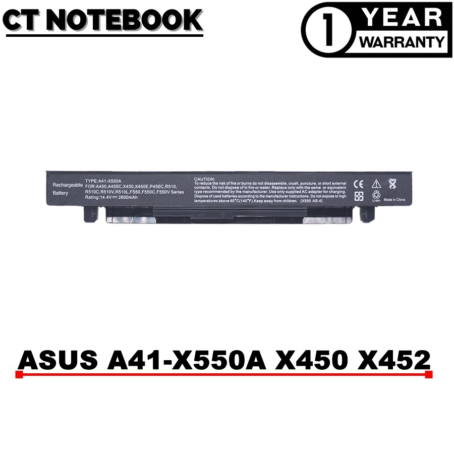 BATTERY ASUS A41-X550A X550 X452 K450 X450 X450C X550 X550A X550B X550C / แบตเตอรี่โน๊ตบุ๊ค ASUS ประกัน 1 ปี พร้อมส่ง #2
