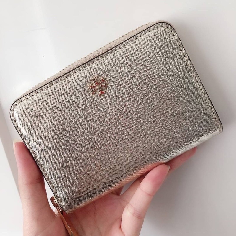 กระเป๋าสตางค์ Tory burch Emerson Zip Coin Case แท้ 100%