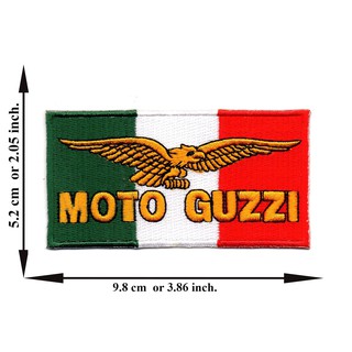 ตัดรีด ตัวรีดติดเสื้อ อาร์มปัก ติดเสื้อปัก ปักเสื้อ DIYลาย MOTO GUZZI