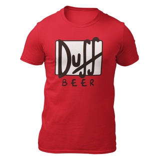 เสื้อยืดโอเวอร์ไซส์เสื้อยืด พิมพ์ลาย DUFF BEER LOS SIMPSONS-3XL