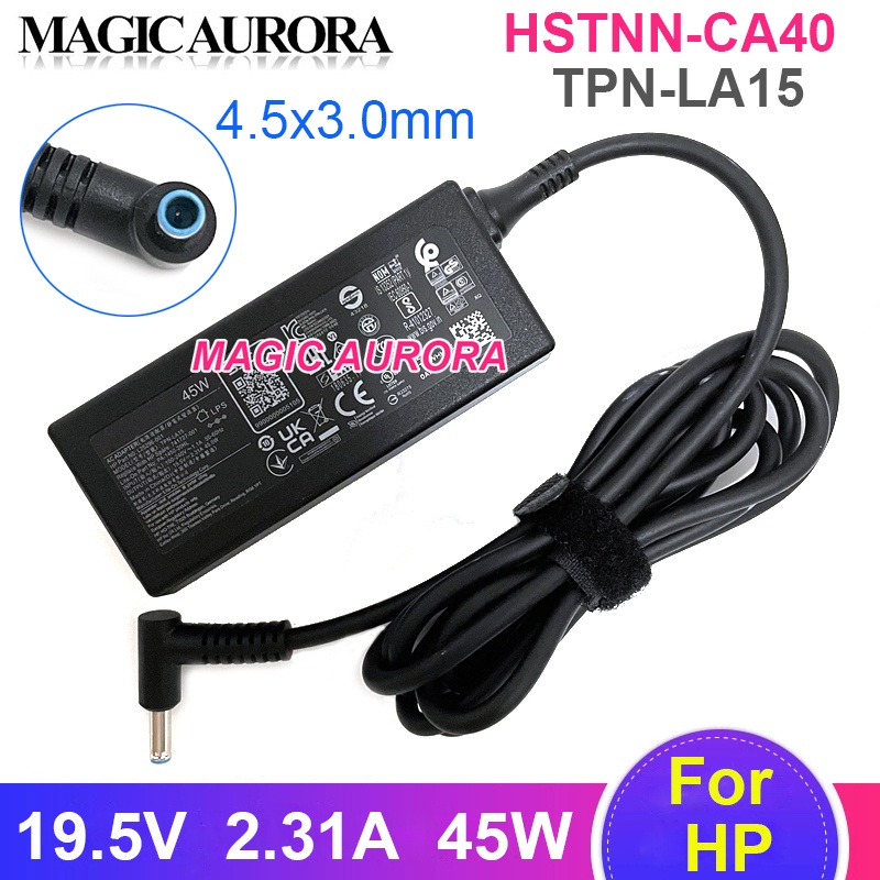 19.5V 2.31A 45W แล็ปท็อปอะแดปเตอร์ชาร์จสําหรับ HP Stream Folio Pavillion โน้ตบุ๊ค 15-AB253CA 15-F133